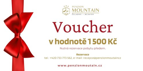 Penzion MOUNTAIN - Voucher v hodnotě 1.500 Kč