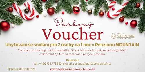 Penzion MOUNTAIN - ubytování pro 2 osoby na 1 noc se snídaní